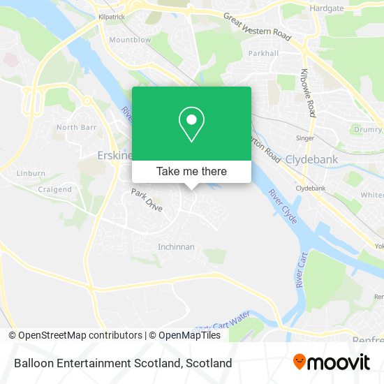 Balloon Entertainment Scotland map
