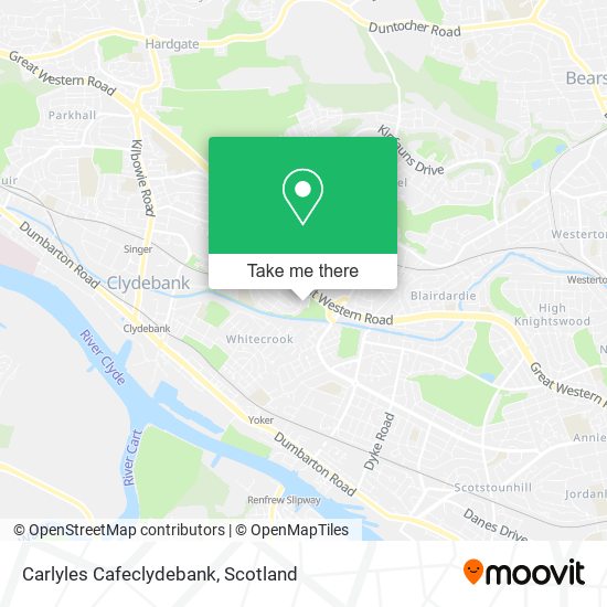 Carlyles Cafeclydebank map