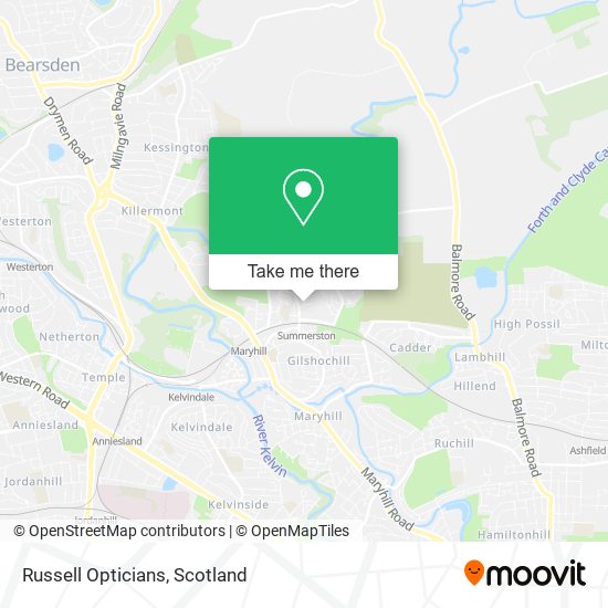Russell Opticians map