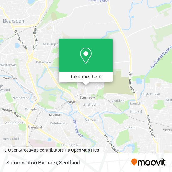 Summerston Barbers map