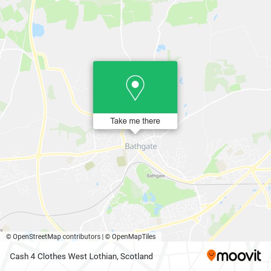 Cash 4 Clothes West Lothian map