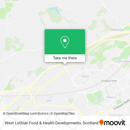 West Lothian Food & Health Developments map
