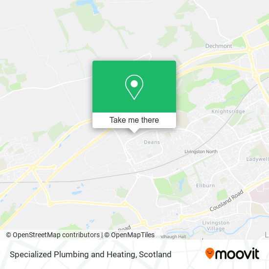 Specialized Plumbing and Heating map