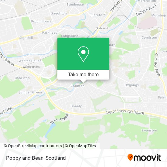 Poppy and Bean map