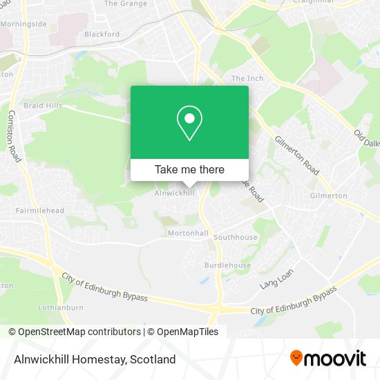 Alnwickhill Homestay map