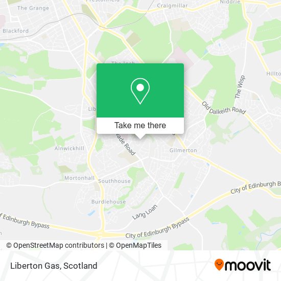 Liberton Gas map