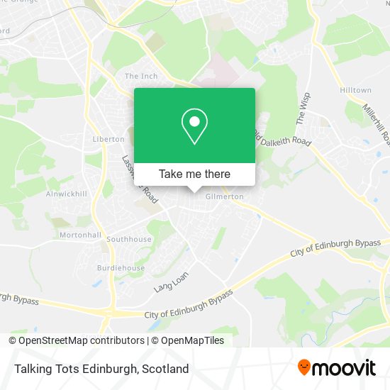 Talking Tots Edinburgh map