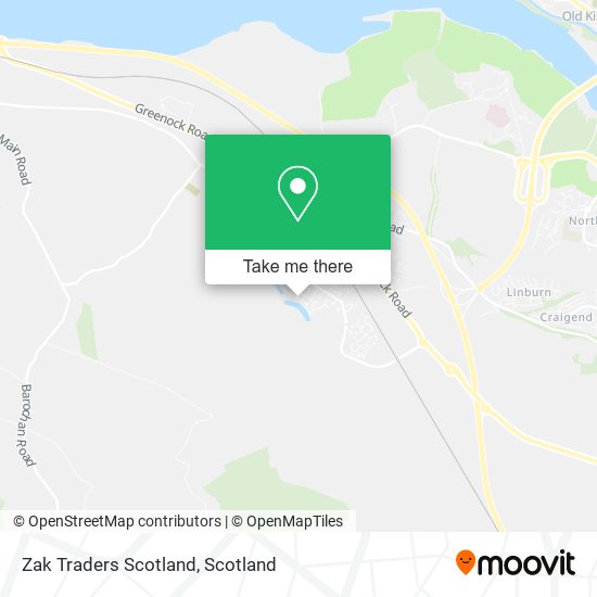 Zak Traders Scotland map