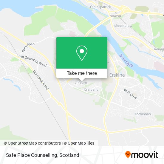 Safe Place Counselling map