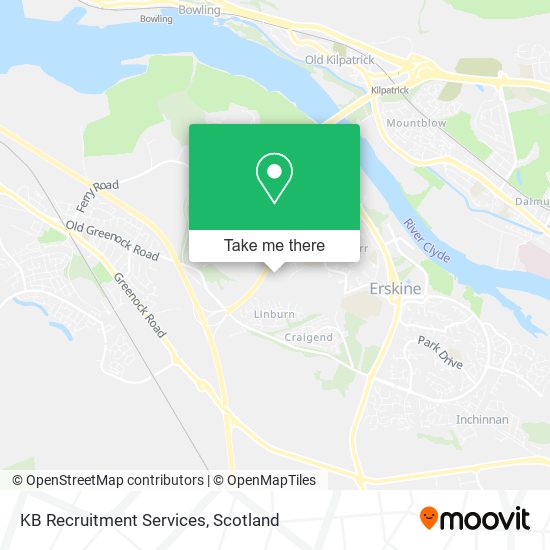 KB Recruitment Services map