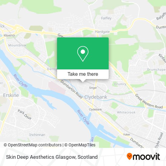 Skin Deep Aesthetics Glasgow map