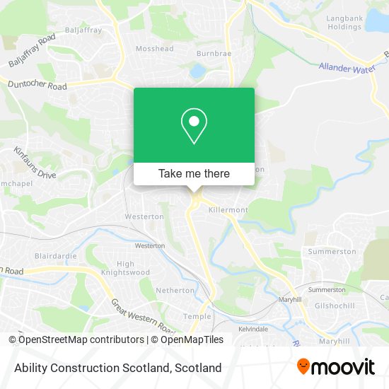 Ability Construction Scotland map