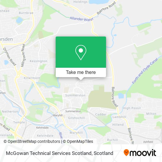 McGowan Technical Services Scotland map