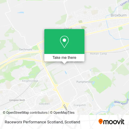 Raceworx Performance Scotland map