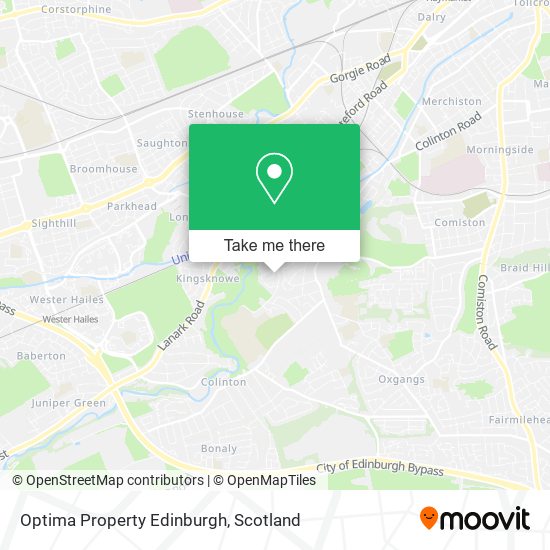 Optima Property Edinburgh map