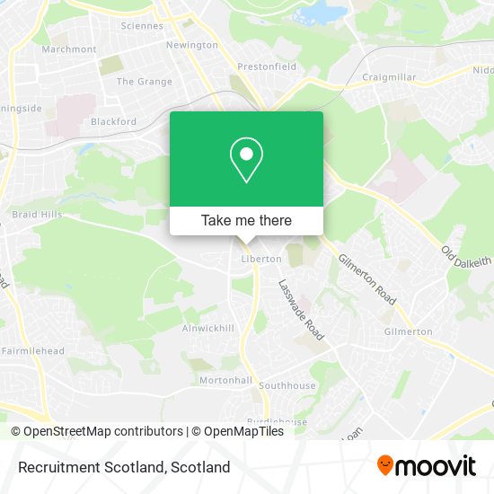 Recruitment Scotland map