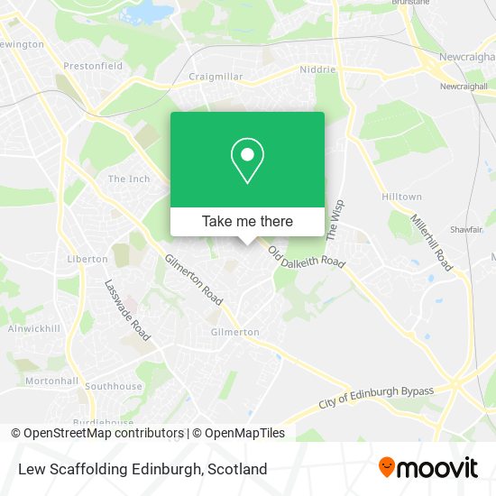 Lew Scaffolding Edinburgh map