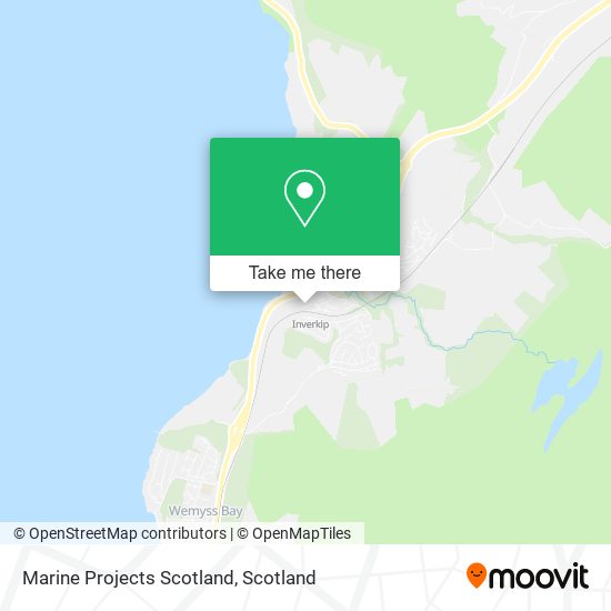 Marine Projects Scotland map