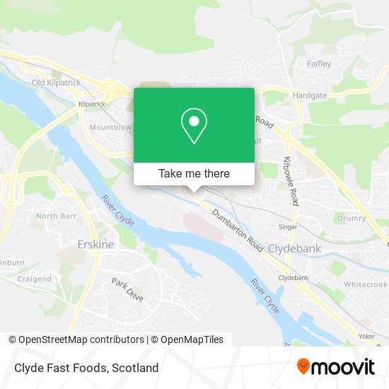 Clyde Fast Foods map