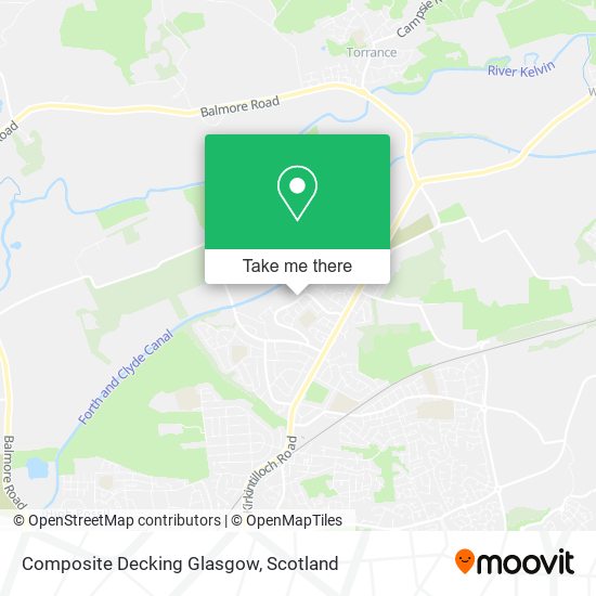 Composite Decking Glasgow map