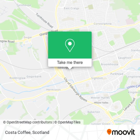 Costa Coffee map