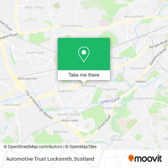 Automotive Trust Locksmith map