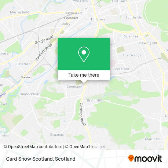 Card Show Scotland map