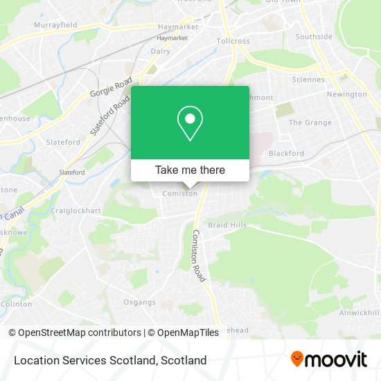 Location Services Scotland map