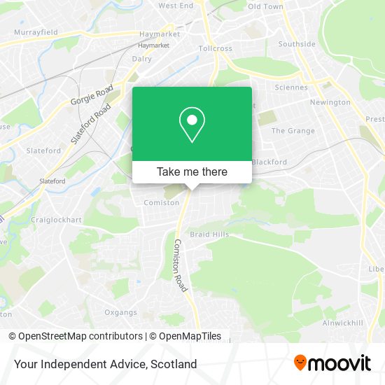 Your Independent Advice map