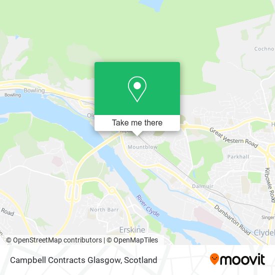 Campbell Contracts Glasgow map