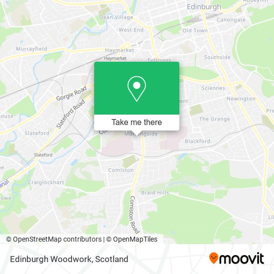 Edinburgh Woodwork map