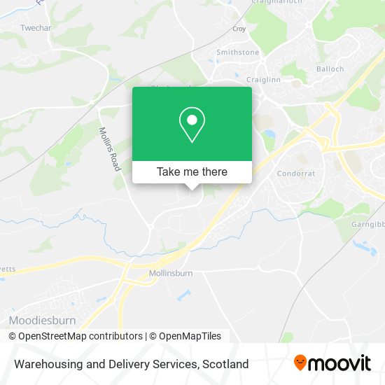 Warehousing and Delivery Services map