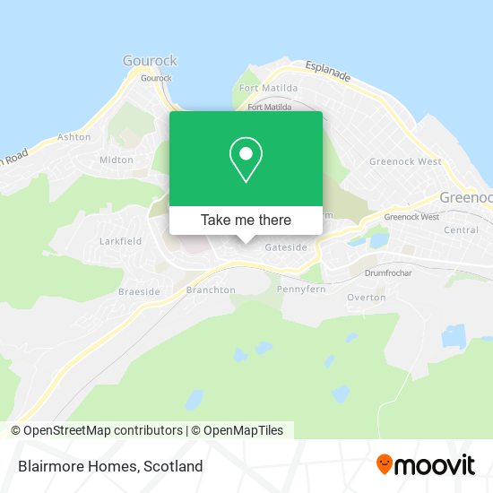 Blairmore Homes map