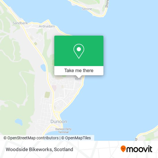 Woodside Bikeworks map
