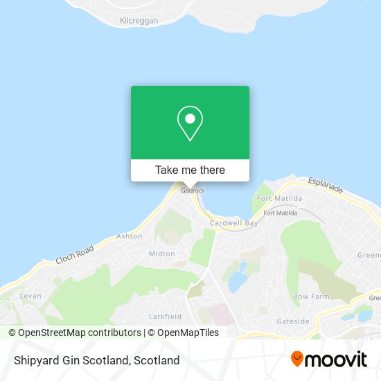 Shipyard Gin Scotland map