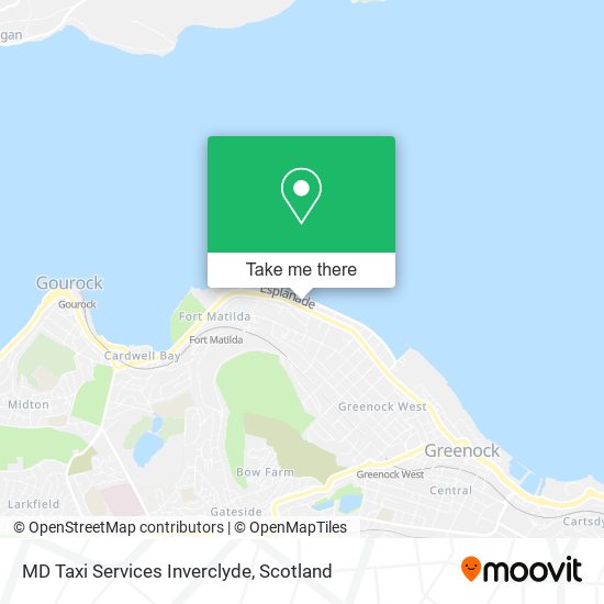 MD Taxi Services Inverclyde map