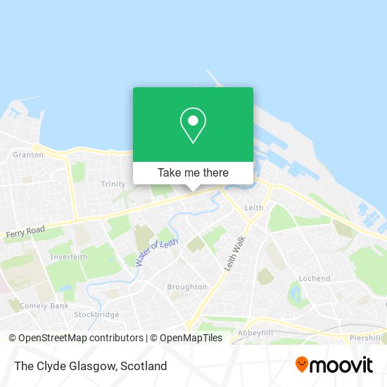 The Clyde Glasgow map