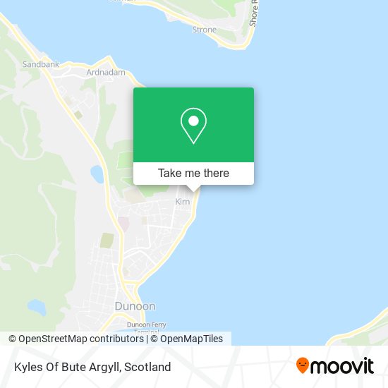 Kyles Of Bute Argyll map