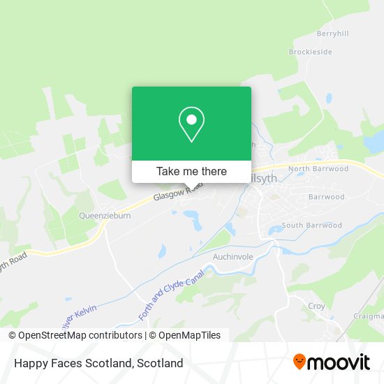 Happy Faces Scotland map