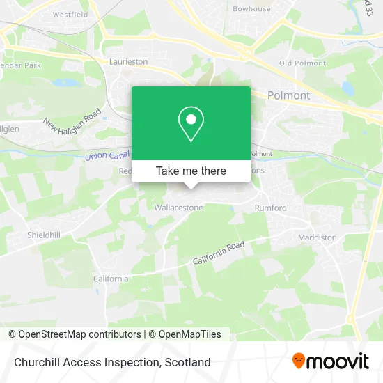 Churchill Access Inspection map