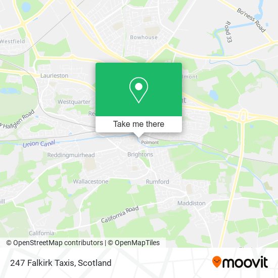 247 Falkirk Taxis map