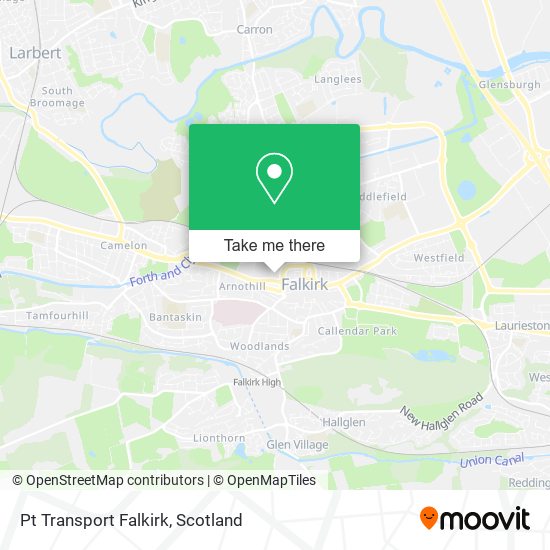 Pt Transport Falkirk map
