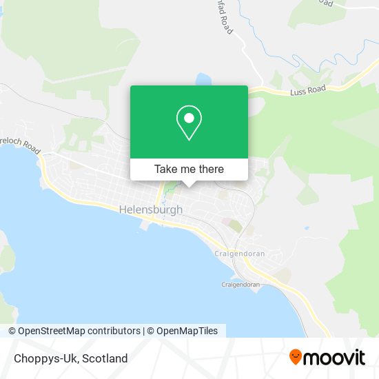 Choppys-Uk map