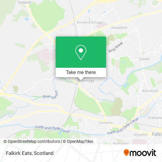 Falkirk Eats map