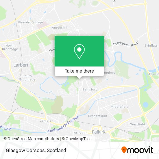 Glasgow Corsoas map