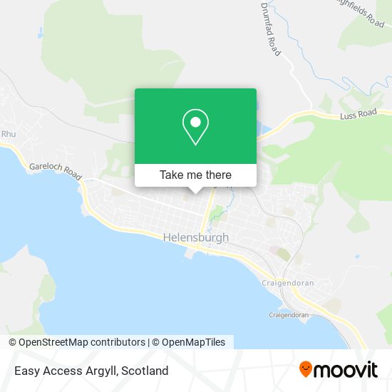 Easy Access Argyll map
