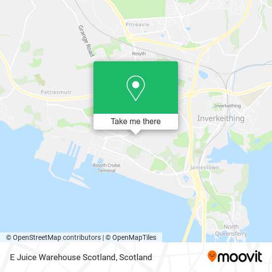 E Juice Warehouse Scotland map