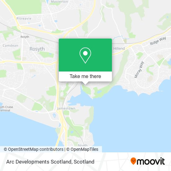 Arc Developments Scotland map