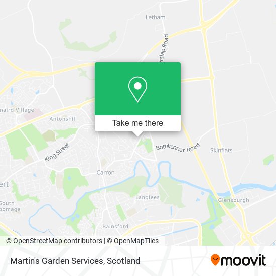 Martin's Garden Services map