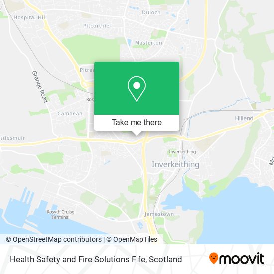 Health Safety and Fire Solutions Fife map